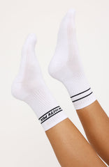All Over It Socks White/Black