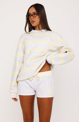 Before It's Too Late Relaxed Shorts Grey Marle