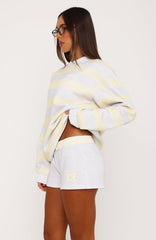 Before It's Too Late Relaxed Shorts Grey Marle