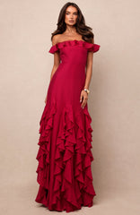 Beach Club Please Maxi Dress Fuchsia