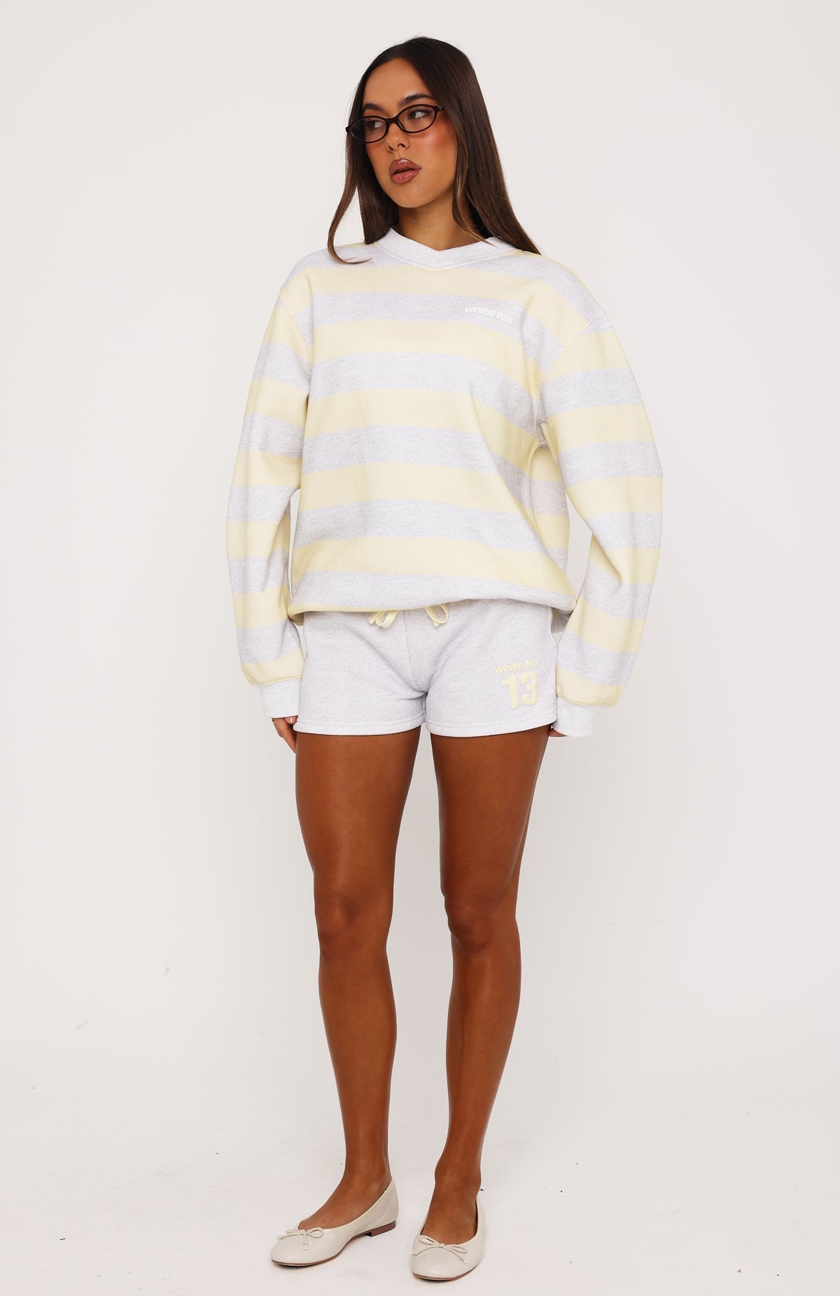 Before It's Too Late Relaxed Shorts Grey Marle