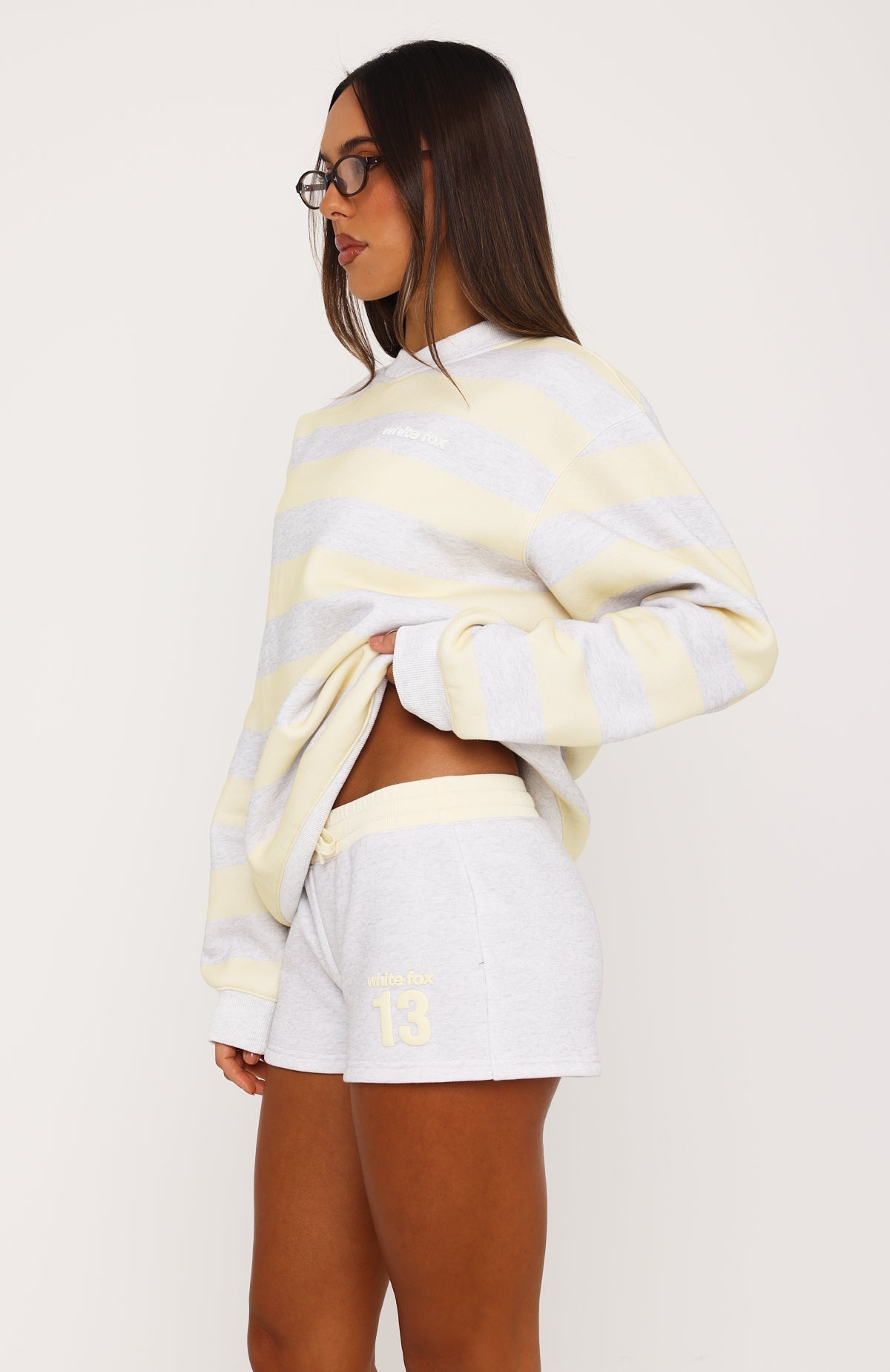 Before It's Too Late Relaxed Shorts Grey Marle