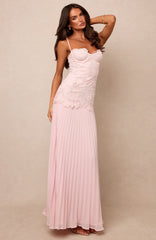 Borrowed Heart Maxi Dress Baby Pink