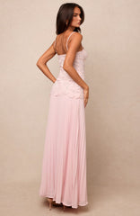 Borrowed Heart Maxi Dress Baby Pink